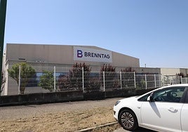 Empresa de Burgos afectada por el derrame de sosa cáustica.