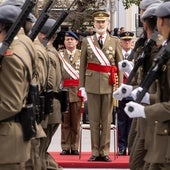 El rey Felipe VI, durante su visita a Valladolid el 7 de marzo de 2024.