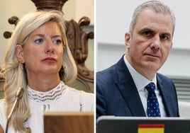 Irene Carvajal y Javier Ortega Smith.