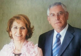 El matrimonio de maestros Manuel Perucho y María Josefa Díaz.