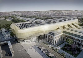 Infografía de la futura estación de trenes de Valladolid.
