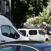 Tráfico por la zona de la plaza de España y Miguel Íscar.