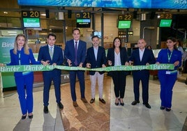 Innaguración de la ruta Valladolid - Tenerife.