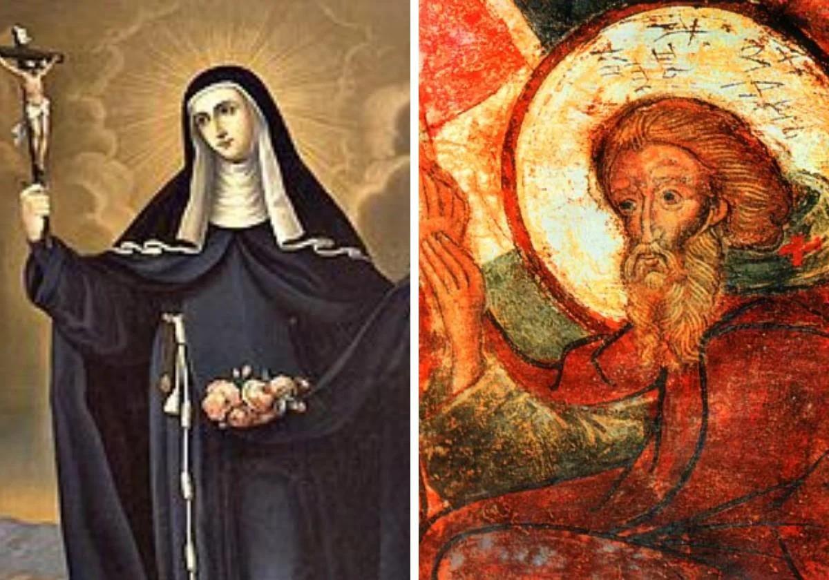 Santa Isabel de Portugal y San Andrés de Creta.