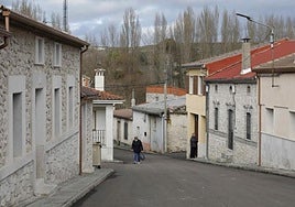 Calles en la localidad vallisoletana de Bahabón.