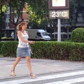 El mercurio marcaba 23 grados a primera hora de la mañana en el Paseo de Zorrilla.