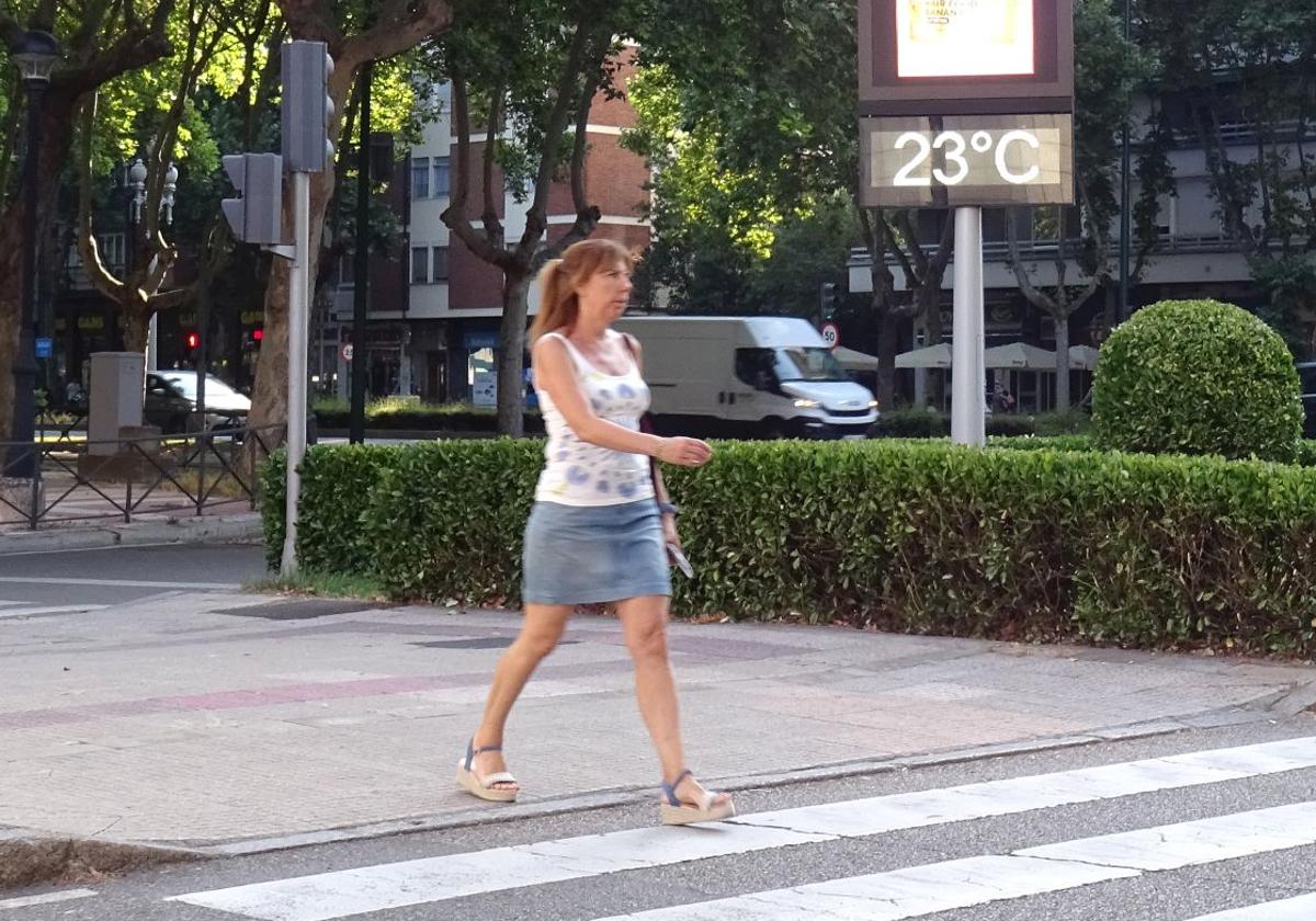 El mercurio marcaba 23 grados a primera hora de la mañana en el Paseo de Zorrilla.