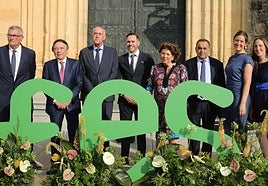 Premiados durante la gala de la Fes.
