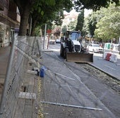 Obras de la red de calor en la avenida Casado del Alisal.