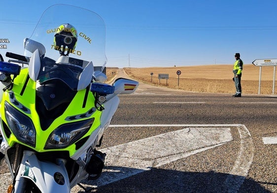 Guardia Civil de Tráfico en las carreteras palentinas.