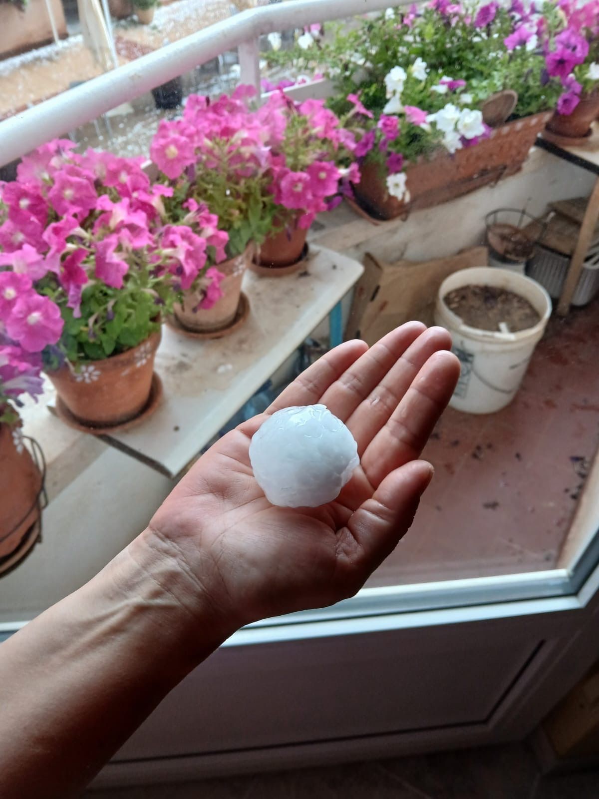 Una granizada rompe más de una decena de lunas de vehículos en Osorno