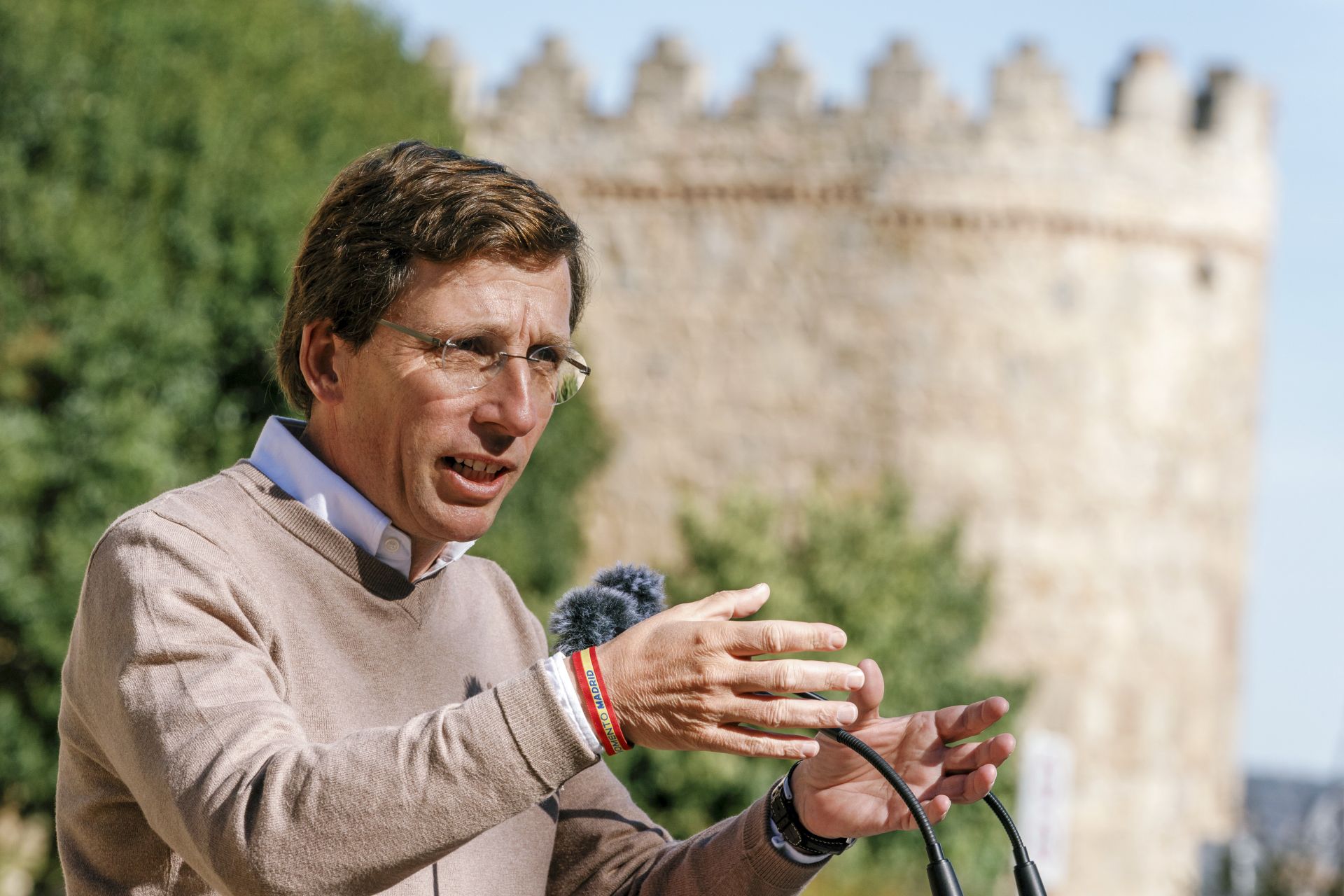 José Luis Martínez-Almeida en un acto de precampaña en Ávila.