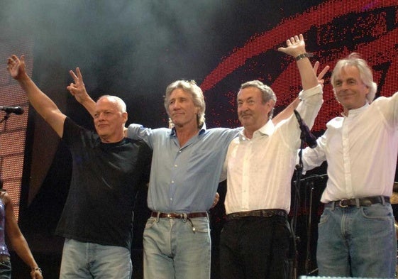Pink Floyd, en el escenario del Live 8.