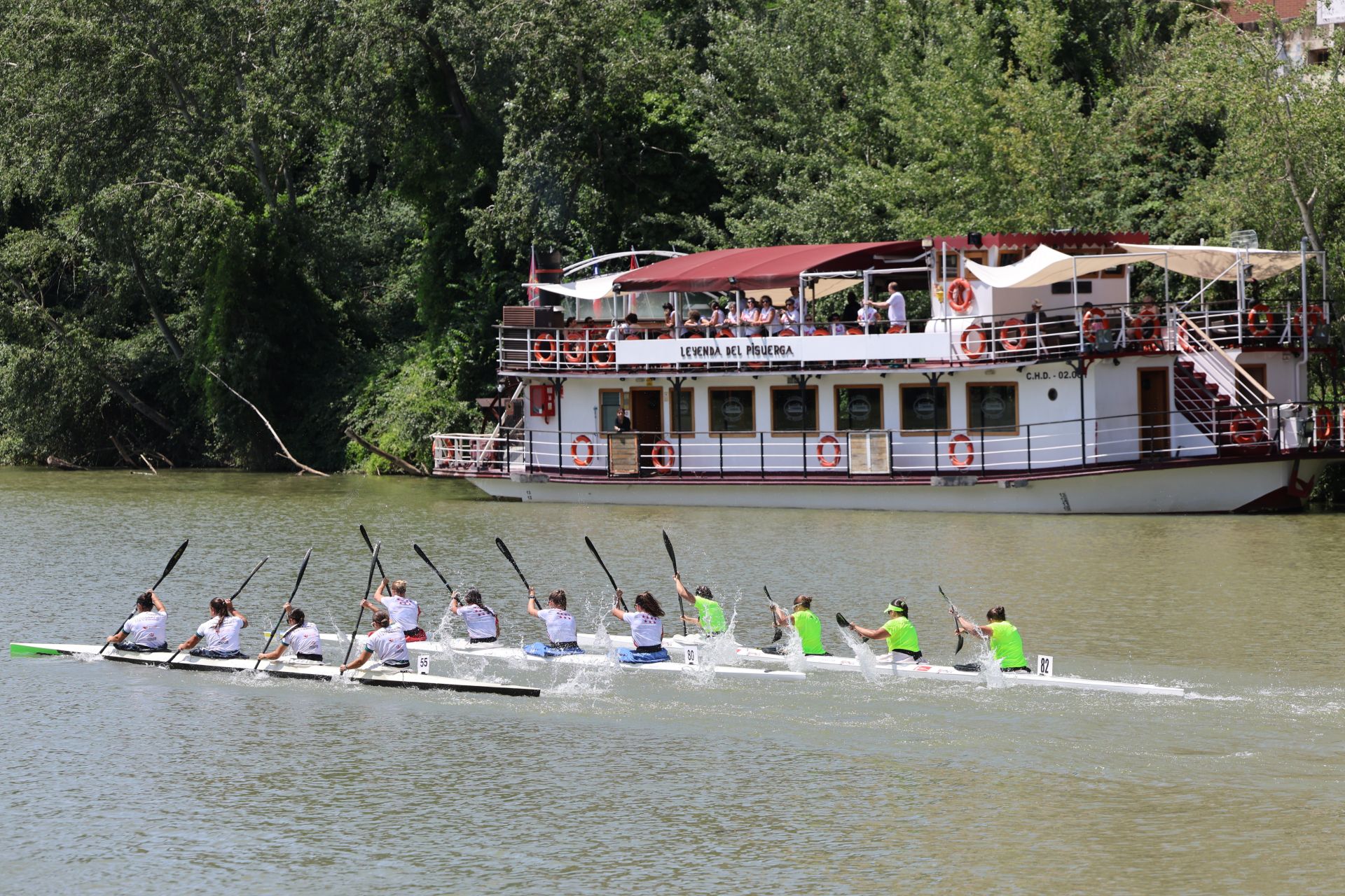 Las imágenes de la Regata Internacional K4 celebrada en aguas del Pisuerga