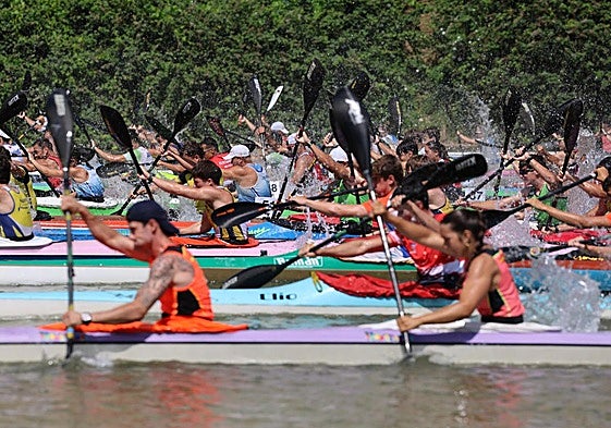 Las imágenes de la Regata Internacional K4 celebrada en aguas del Pisuerga