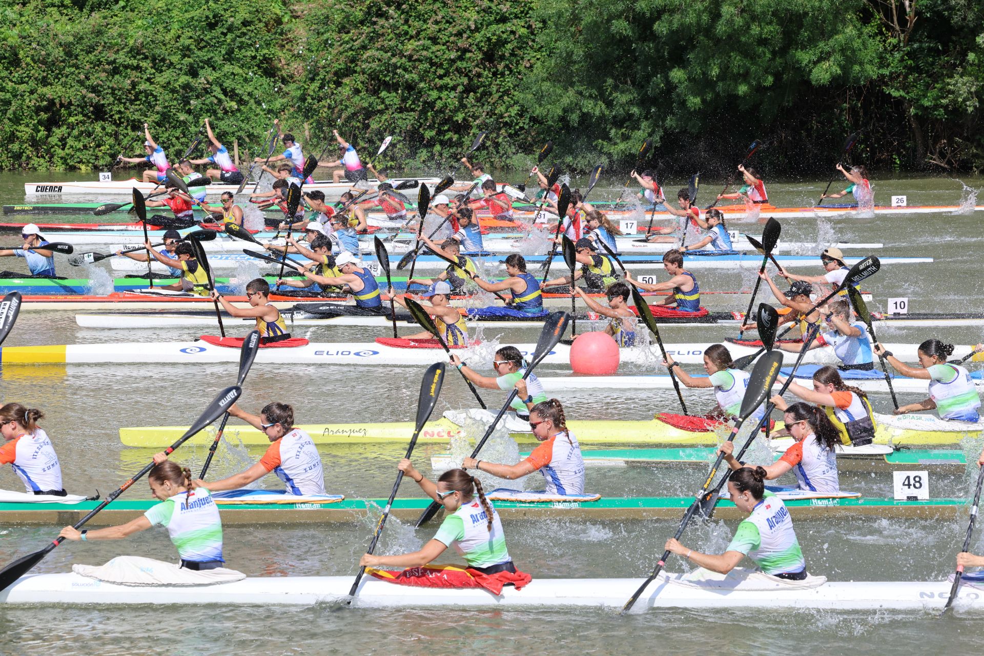 Las imágenes de la Regata Internacional K4 celebrada en aguas del Pisuerga