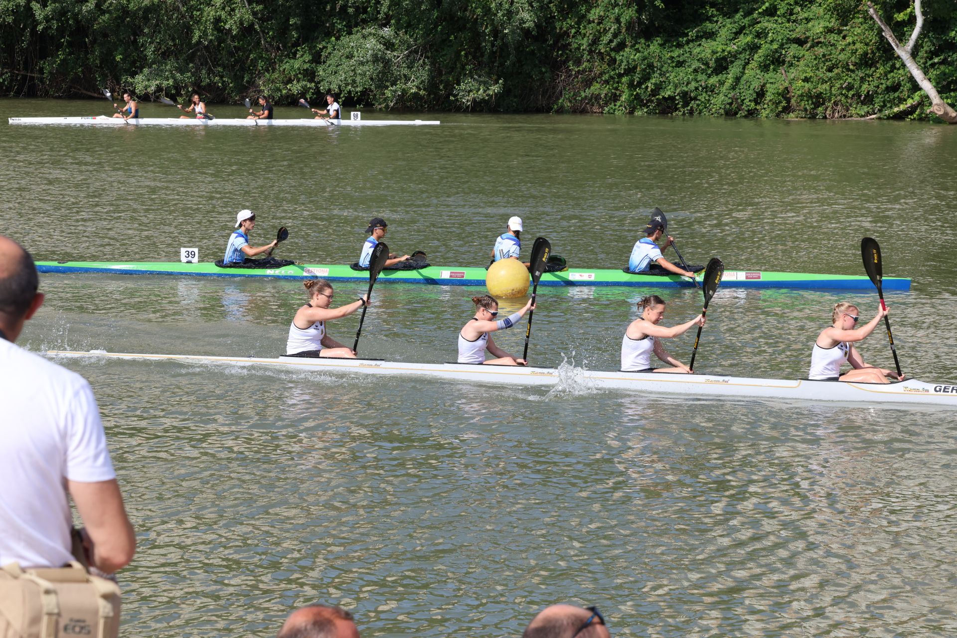 Las imágenes de la Regata Internacional K4 celebrada en aguas del Pisuerga
