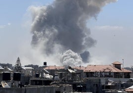 Vista general de la ciudad de Gaza este sábado.