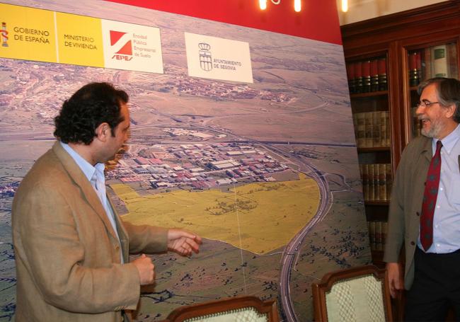Presentación del proyecto en 2008 por parte del entonces alcalde, Pedro Arahuetes.