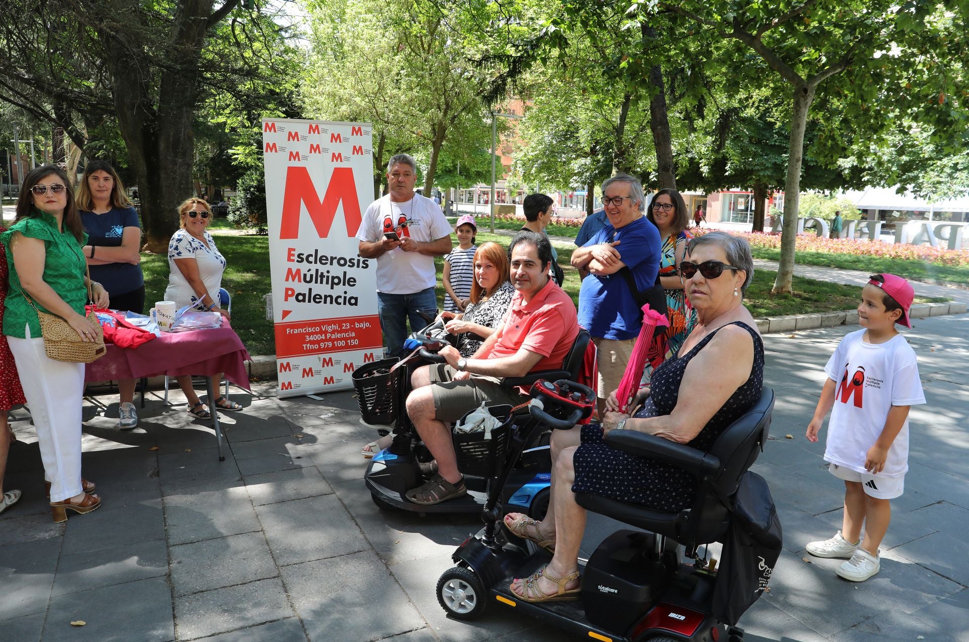 La esclerosis múltiple se muestra en el parque del Salón