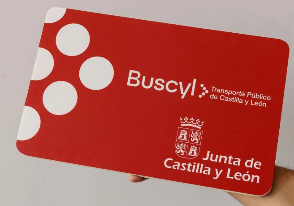 Tarjeta Buscyl de la Junta de Castilla y León.