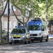Presencia de la Policía Municipal en el paseo de Filipinos, lugar del atropello.