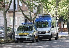 Presencia de la Policía Municipal en el paseo de Filipinos, lugar del atropello.
