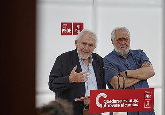 Demetrio Madrid y Juan Colino, ayer en Valladolid.