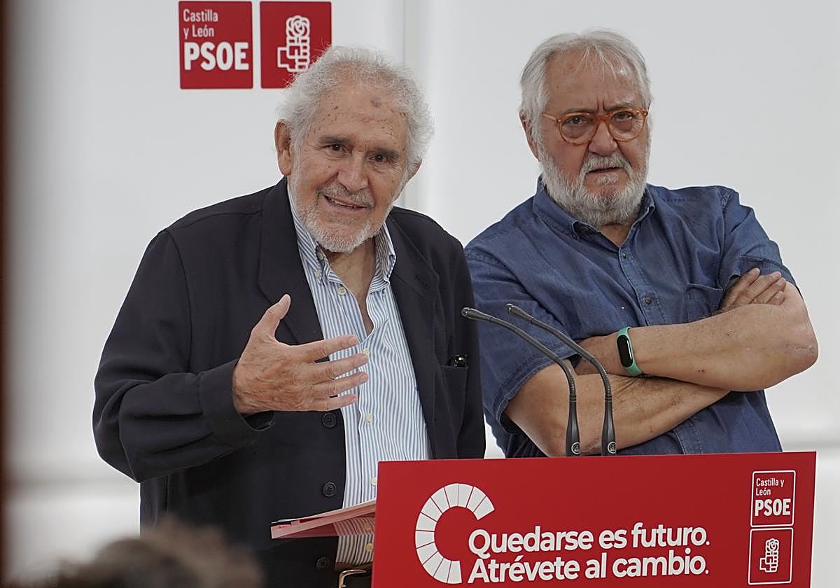 Demetrio Madrid y Juan Colino, ayer en Valladolid.