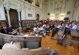 Último pleno celebrado en el Ayuntamiento de Valladolid, el pasado 30 de junio.