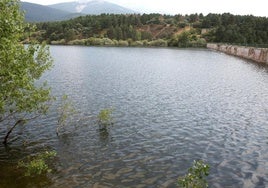 Estado del embalse de Puente Alta, en Revenga.