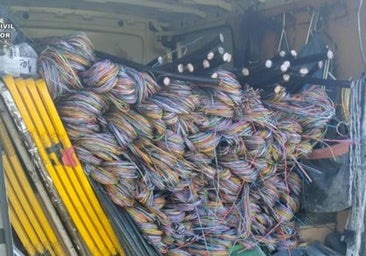 Cae una red que sustrajo 43.000 euros en cable de cobre de la red de Telefónica