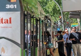 Imagen de archivo de un autobús urbano de Valladolid.