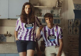 Nueva equipación del Real Valladolid para la temporada 2025/2026.