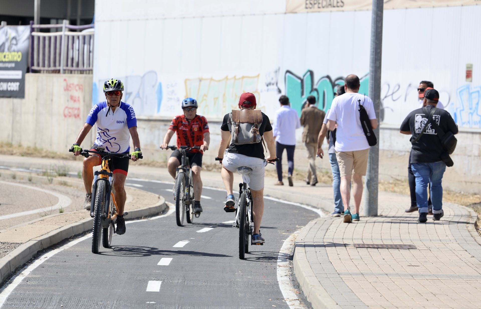 Las fotos de la inauguración del carril-bici que comunica Valladolid con La Cistérniga