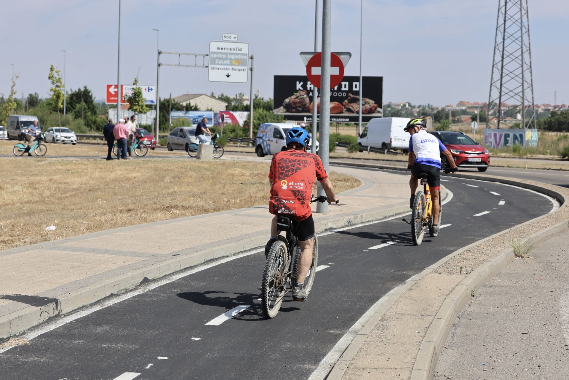 Las fotos de la inauguración del carril-bici que comunica Valladolid con La Cistérniga