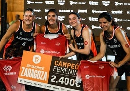 Imagen del triunfo del 3G Valladolid 3x3 en la estación de Zaragoza.