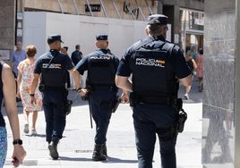 Varios agentes de la Policía Nacional, en una imagen de archivo.