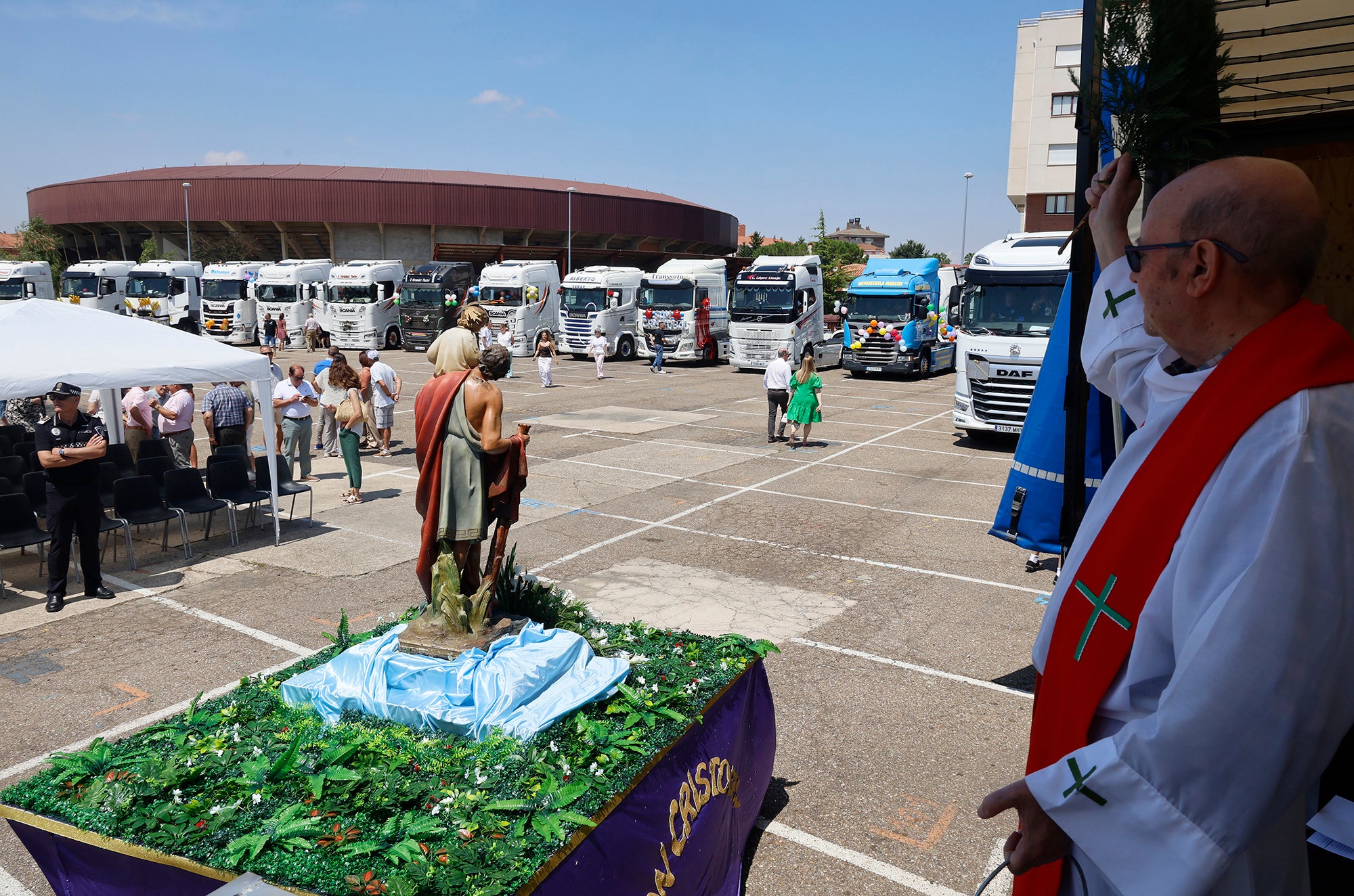 Los transportistas celebran un San Cristóbal
