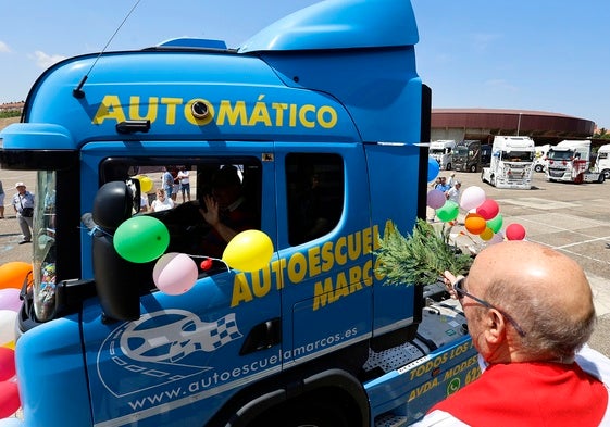 Los transportistas celebran un San Cristóbal