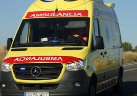 Ambulancia del servicio de emergencias 112 de Castilla y León.