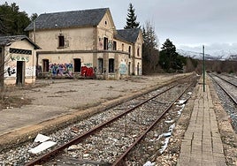 Antigua estación de tren de Riaza.