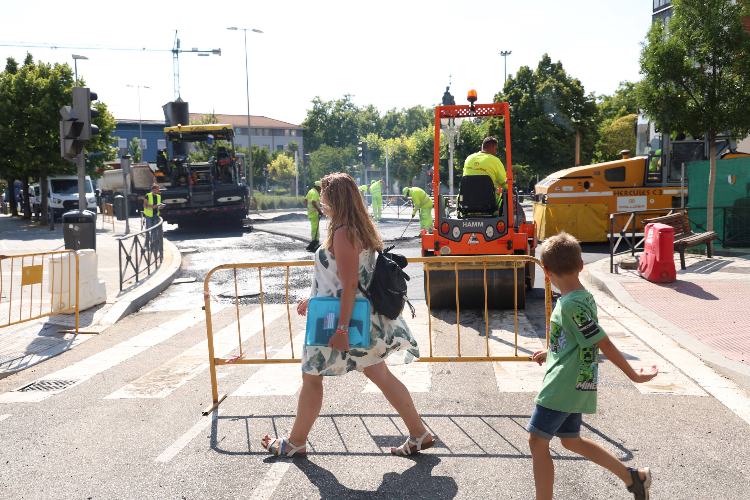 Así han ultimado los trabajos para la reapertura de la calle Muro y Estación