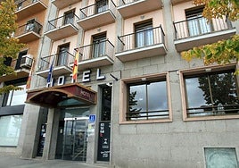 Hotel de Segovia en el que se produjeron los hechos.