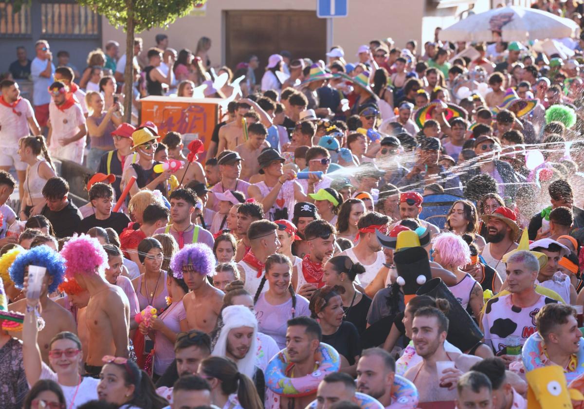 Desfile de peñas de las fiestas de La Cistérniga 2025