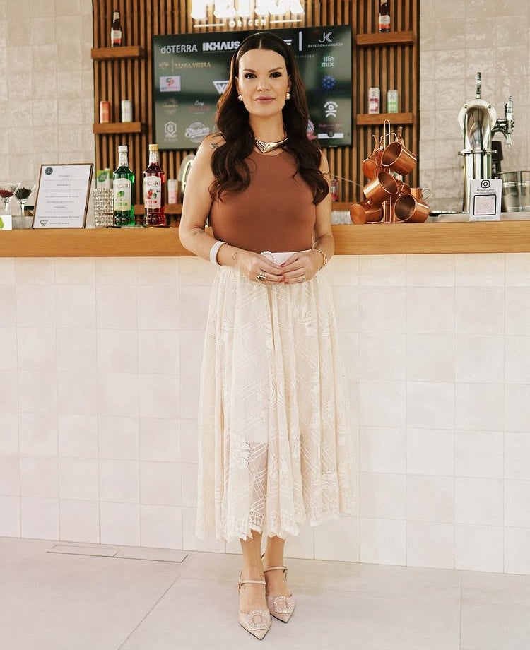 La influencer Natalia Cavanellas en una presentación.