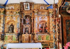 Retablo de la iglesia de Santiago Aspóstol.