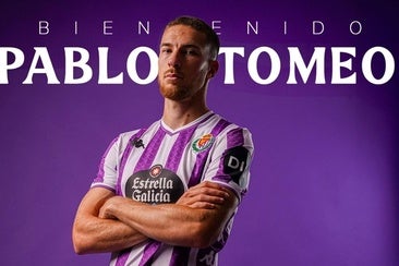 El central Pablo Tomeo firma con el Real Valladolid hasta 2027 para aportar orden y oficio