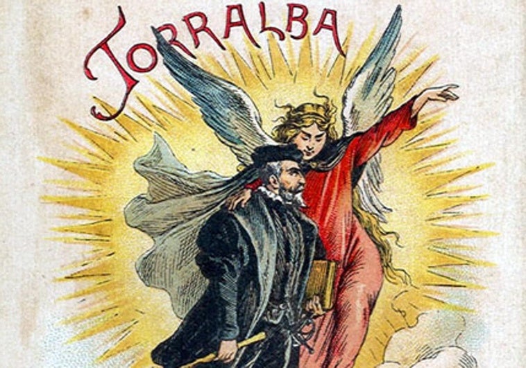 Ilustración de la portada del libro 'El licenciado Torralba' de R. de Campoamor.