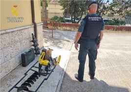 Efectos recuperados por la Guardia Civil.